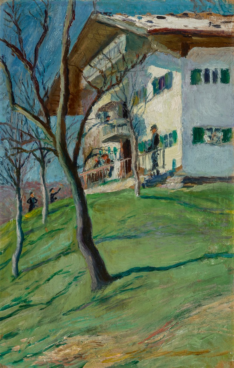 Unser Häuschen in Tegernsee von August Macke