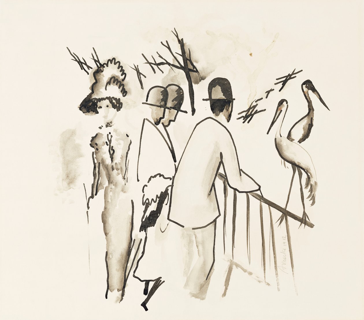 Zoologischer Garten II, 1912 von August Macke