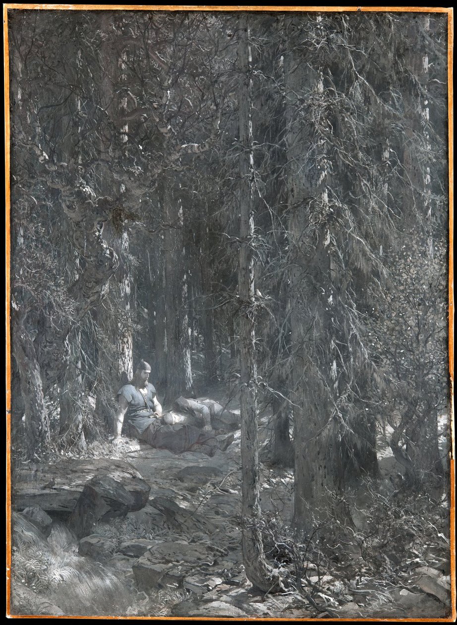 Die Versuchung von Frithiof (aus Frithiofs Saga) von August Malmström