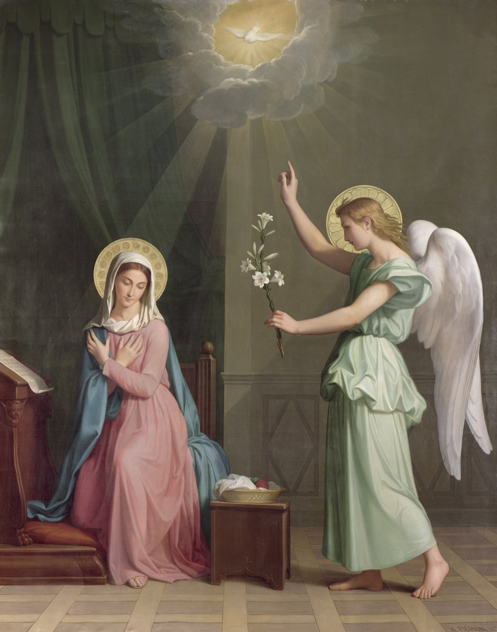 Die Verkündigung, 1859 von Auguste Pichon