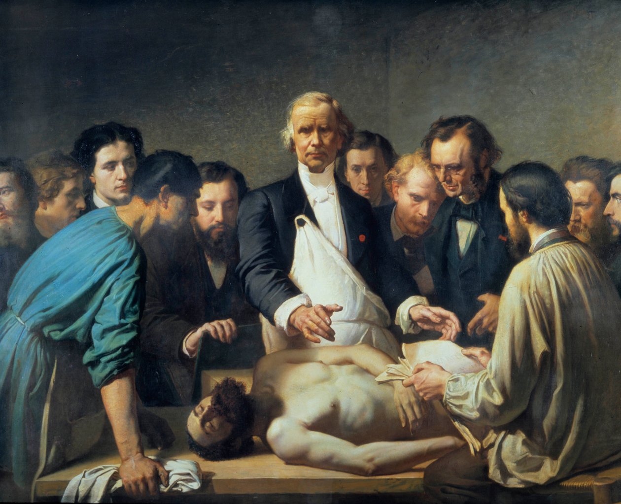 Doktor Alfred Velleau bei der Autopsie von Auguste (after) Feyen Perrin