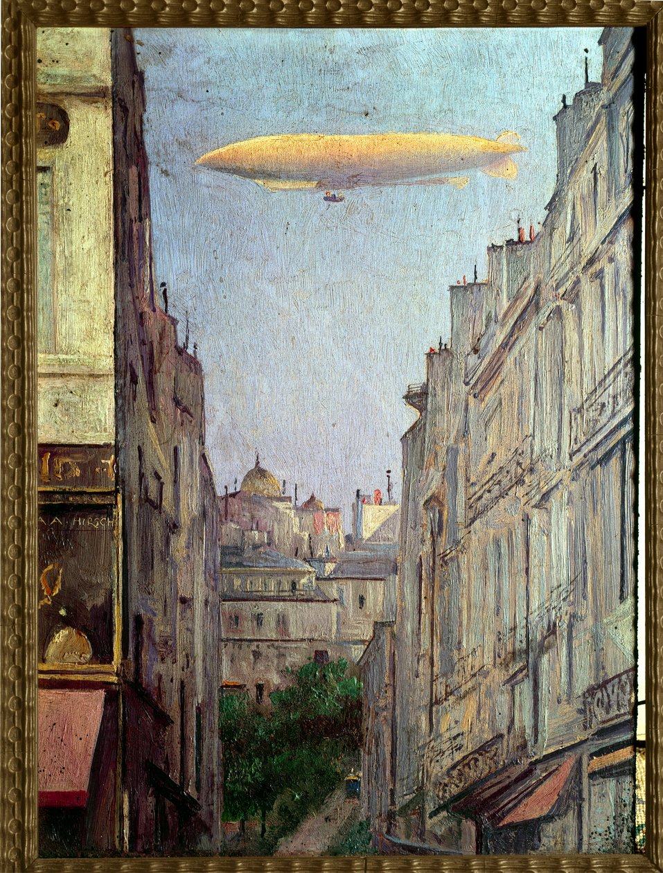 Das Luftschiff Republik über Paris im Jahr 1909 von Auguste Alexandre Hirsch