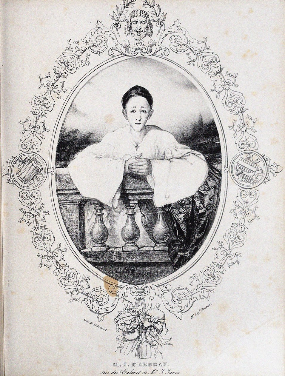 Jean-Gaspard Deburau als Pierrot, 1845 von Auguste Bouquet