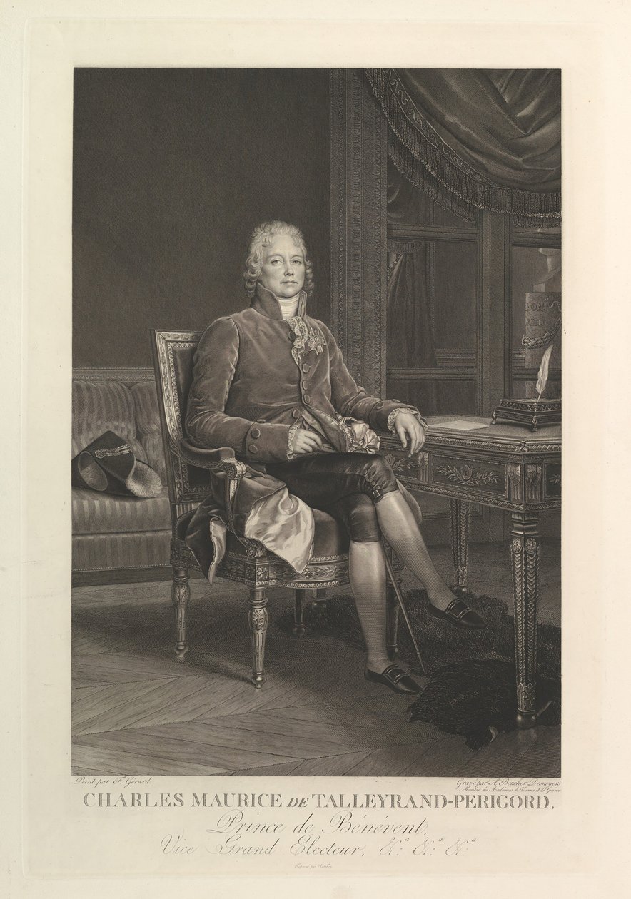 Porträt von Charles Maurice de Talleyrand-Périgord, nach 1808 von Auguste Gaspard Louis Desnoyers