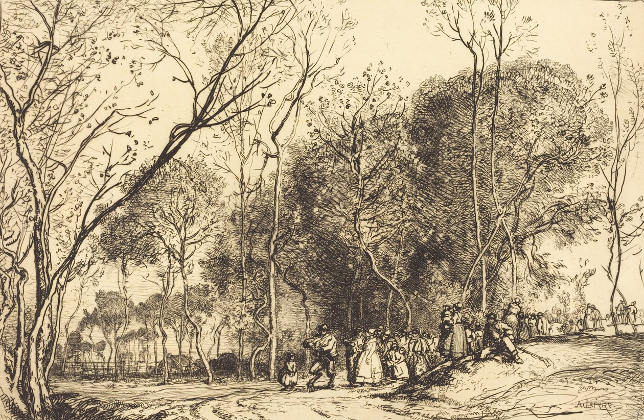 Sommer in Saint-Martin, die vergangenen Hochzeiten von Auguste Lepere