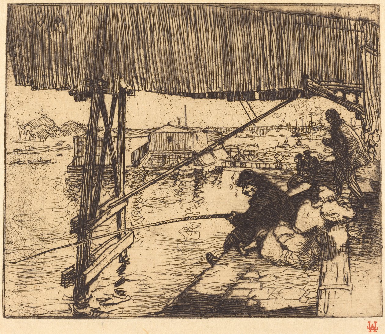 Unter der Brücke von Bercy von Auguste Lepere