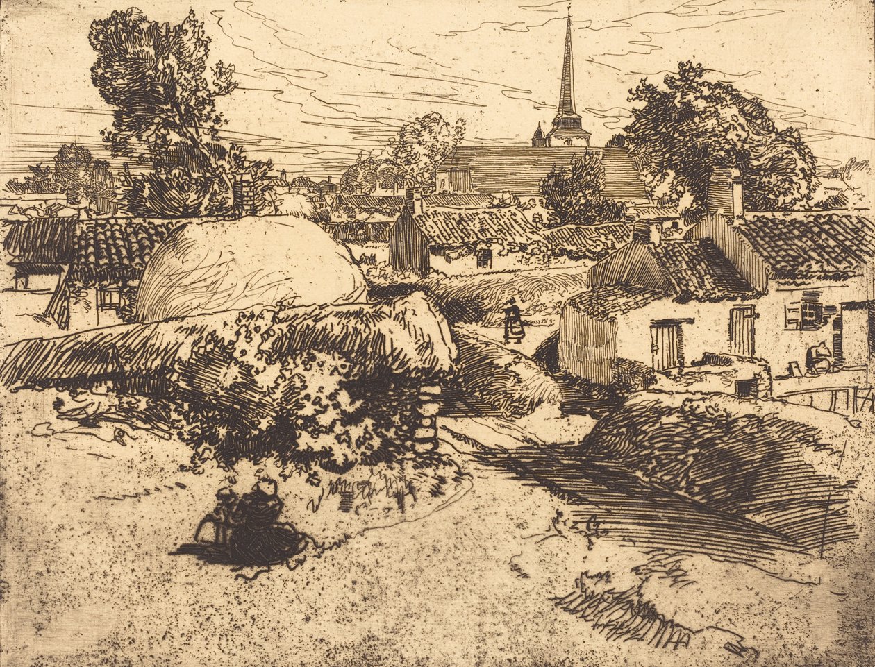 Ansicht von St.-Jean-de-Mont, Vendée, 1892 von Auguste Lepere