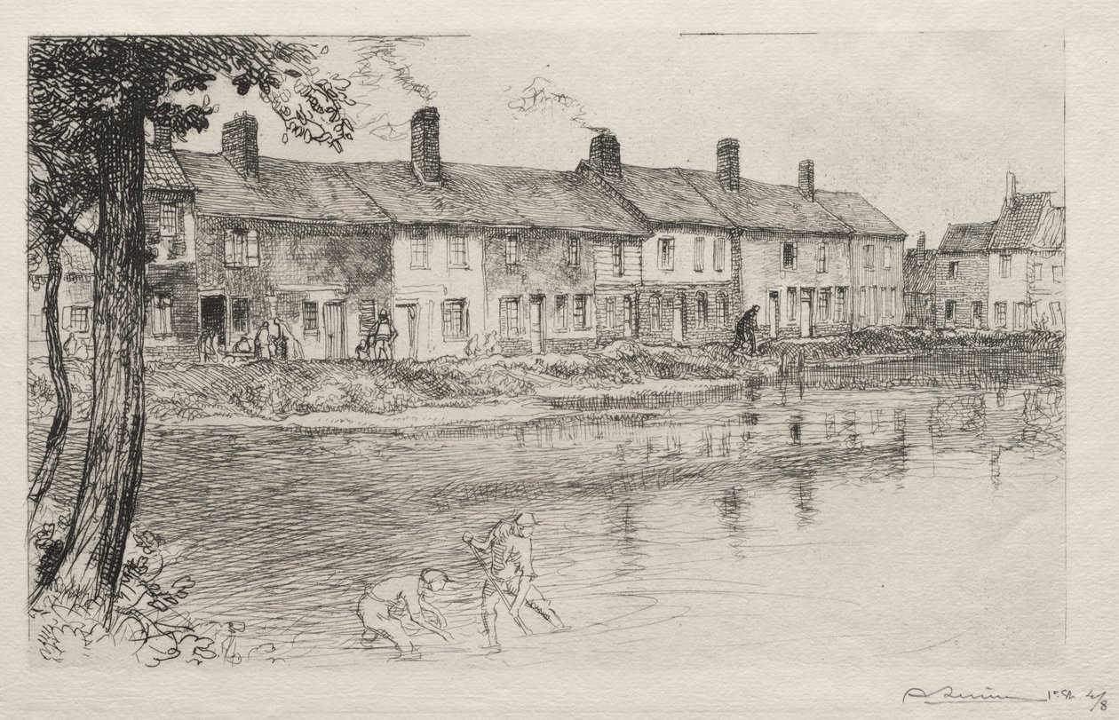 Der Teich der Wiese, Crèvecœur von Auguste Louis Lepère