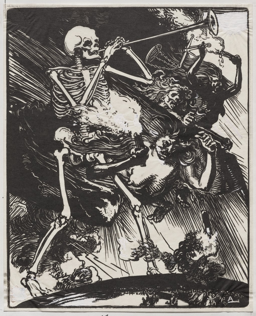 Der Tod und die Leidenschaften, die auf die Erde herabsteigen von Auguste Louis Lepère