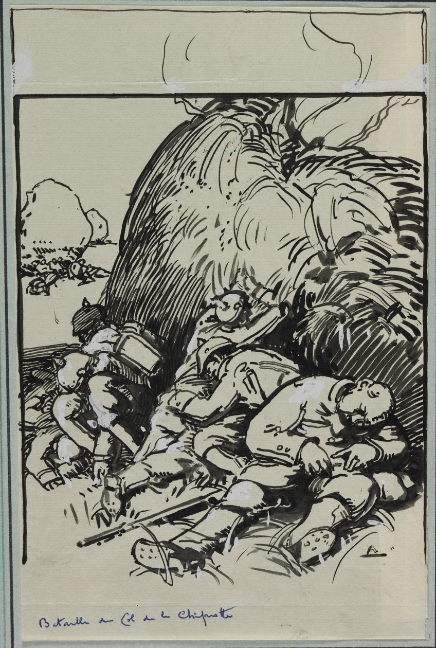 Schlacht am Col de la Chiprotte, 1914 von Auguste Louis Lepère