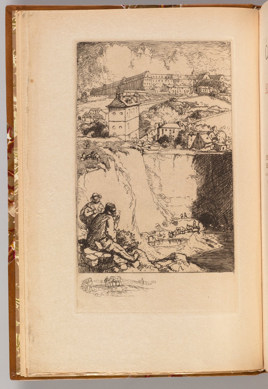 Katalog der Ausstellung von August Lepère: Frontispiz, 1908 von Auguste Louis Lepère