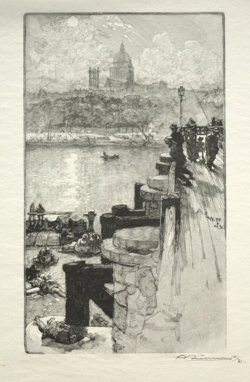 Berg Ste. Genevieve von Auguste Louis Lepère