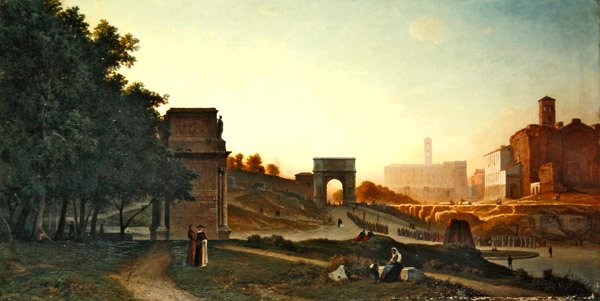 Das Forum bei Sonnenuntergang von Auguste Paul Charles Anastasi
