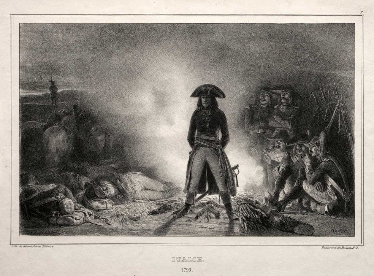 Album für 1836: Italien, 1796, Napoleon Bonaparte, 1836 von Auguste Raffet