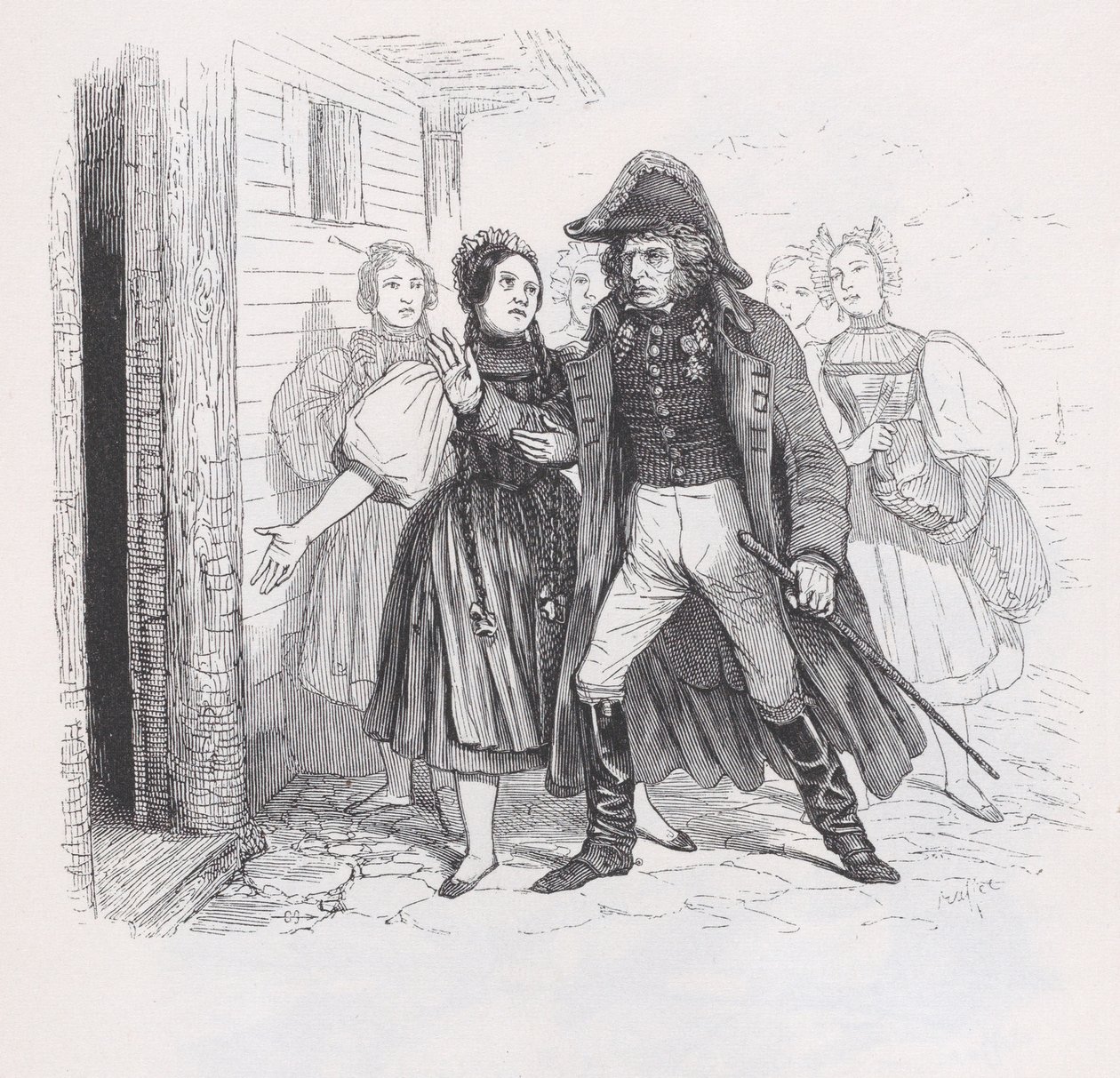 Die Verbannten aus Die vollständigen Werke von Béranger, 1836 von Auguste Raffet
