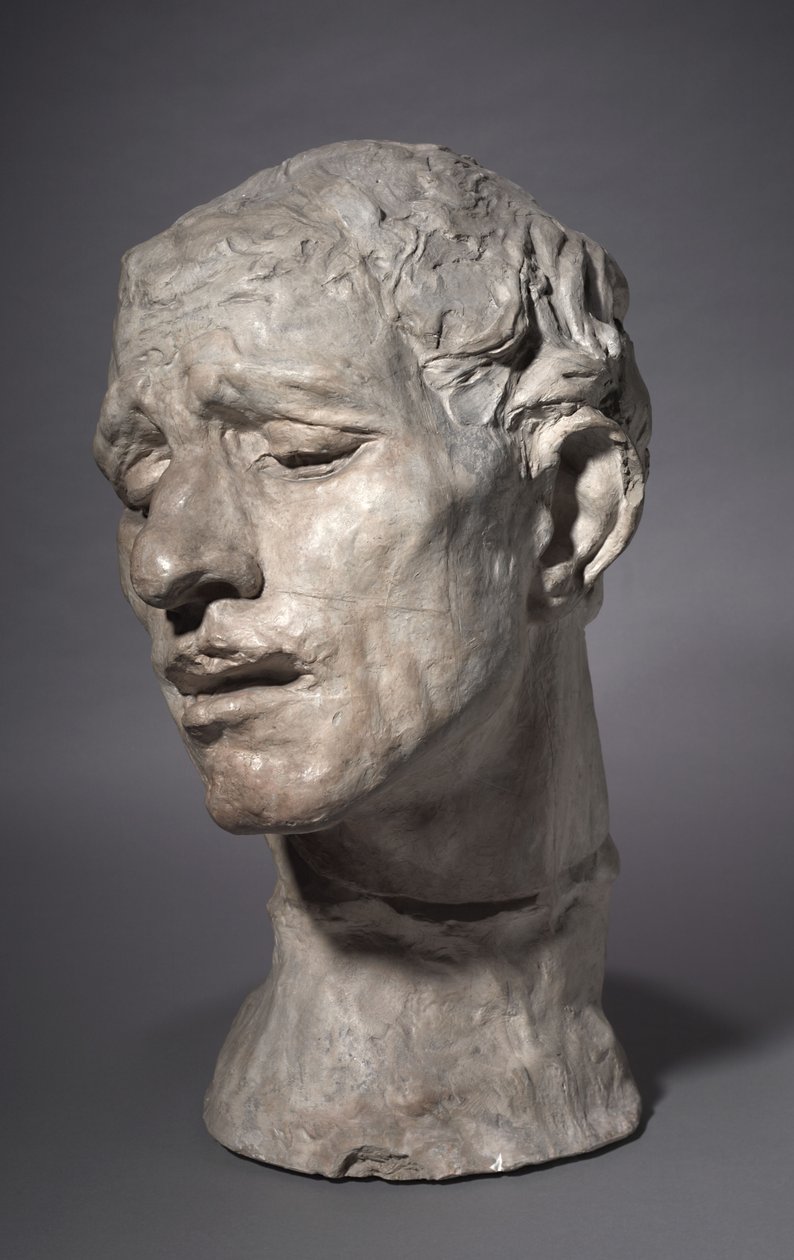 Heroischer Kopf von Pierre de Wissant, einer der Bürger von Calais, 1886 von Auguste Rodin