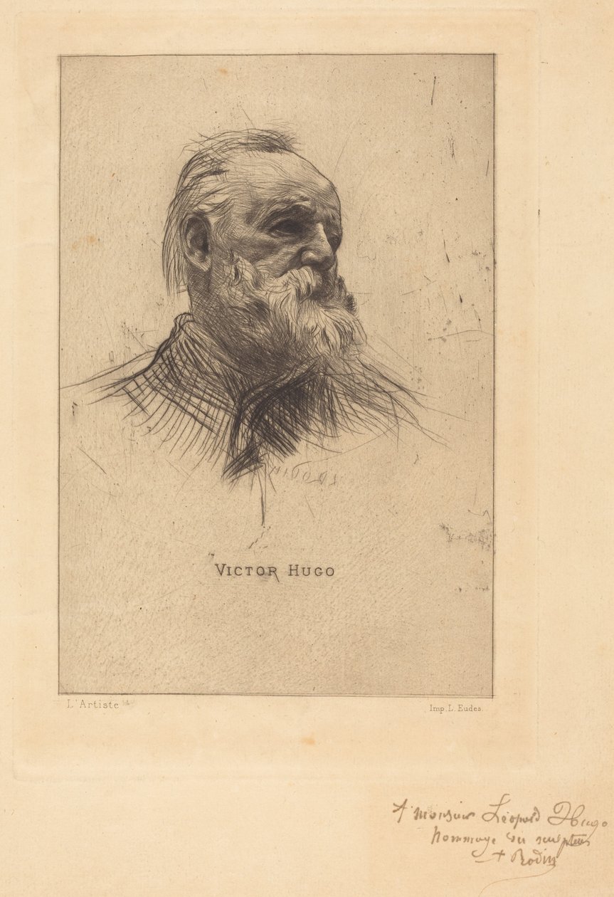 Victor Hugo, Dreiviertelansicht von Auguste Rodin