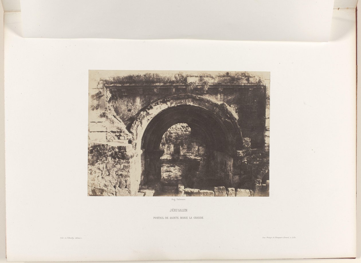 Bogen der Kirche St. Maria der Lateiner, Jerusalem von Auguste Salzmann
