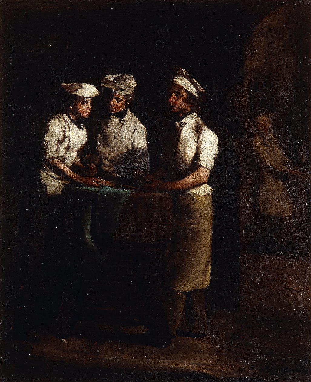 Die drei Köche von Auguste Theodule Ribot
