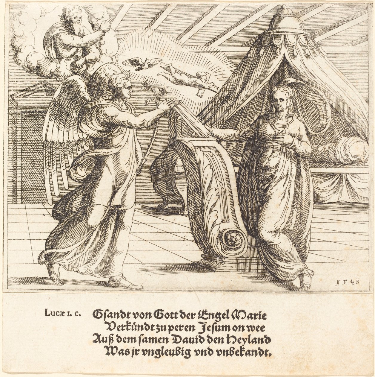 Die Verkündigung von Augustin Hirschvogel