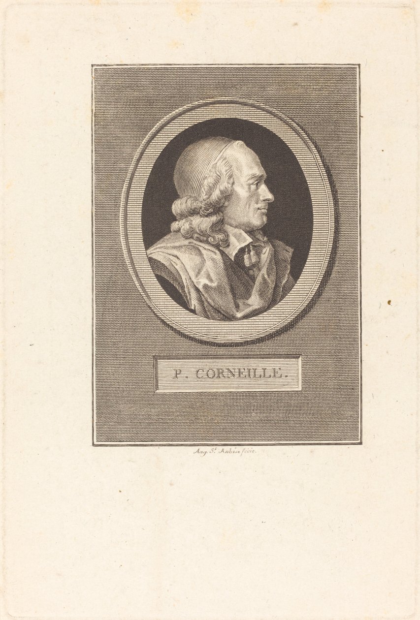 Pierre Corneille von Augustin de Saint-Aubin