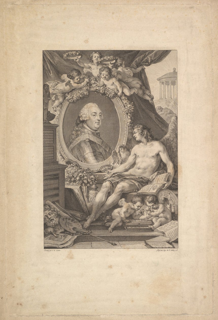 Porträt von Louis-Philippe, Herzog von Orléans, 1778 von Augustin de Saint Aubin