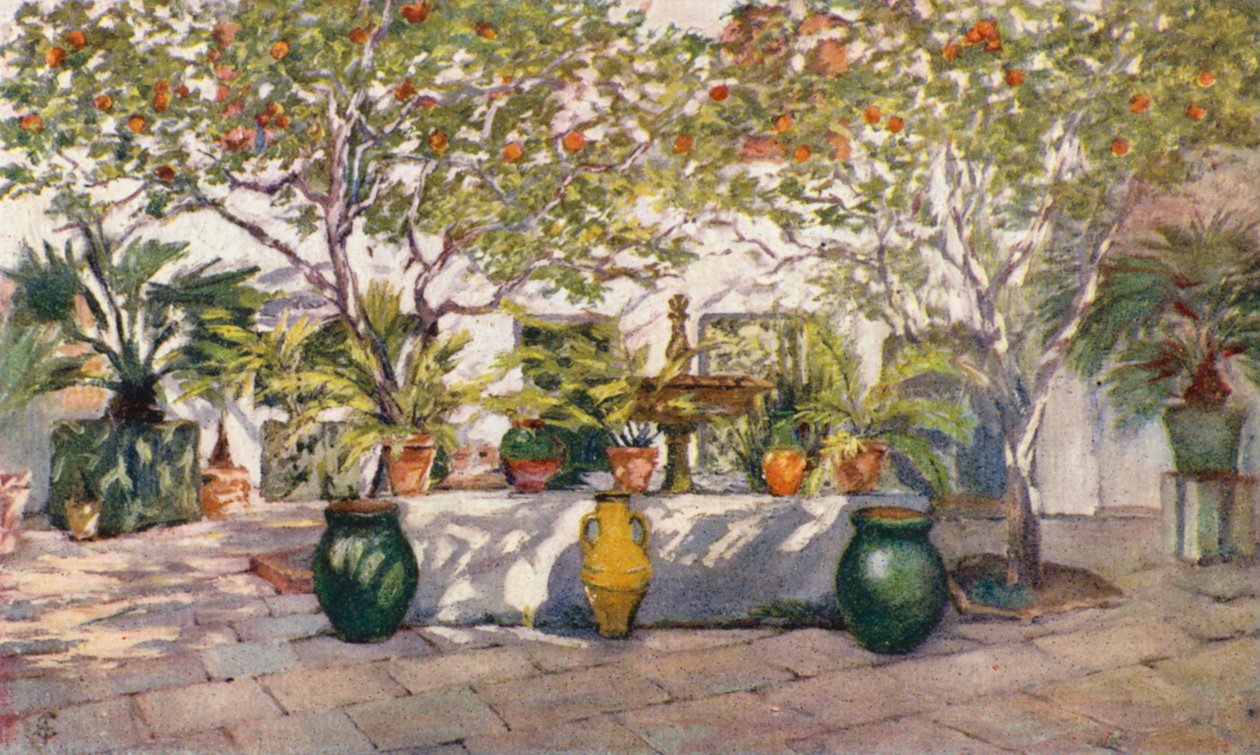 Villa Caid Mahomed, die Residenz von Mr. Hay Newton, Generalkonsul in Algier von Augustine Fitzgerald