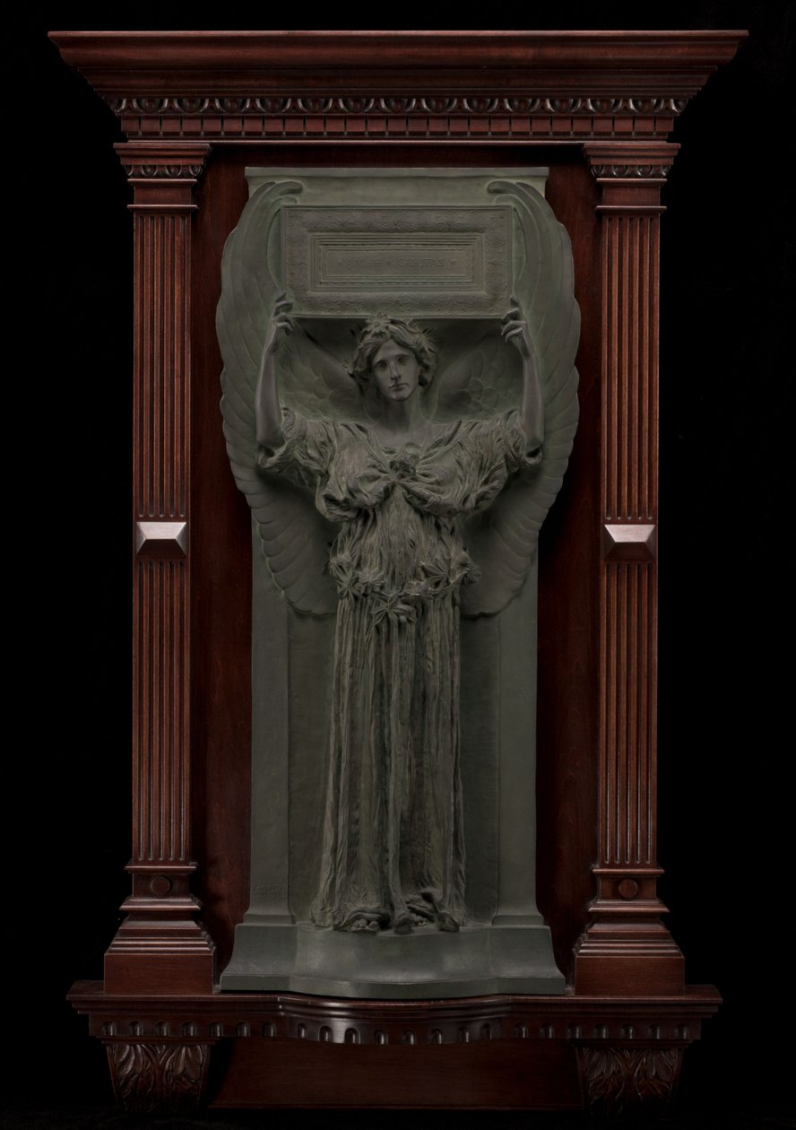 Amor Caritas, modelliert 1898, gegossen nach 1898 von Augustus Saint Gaudens