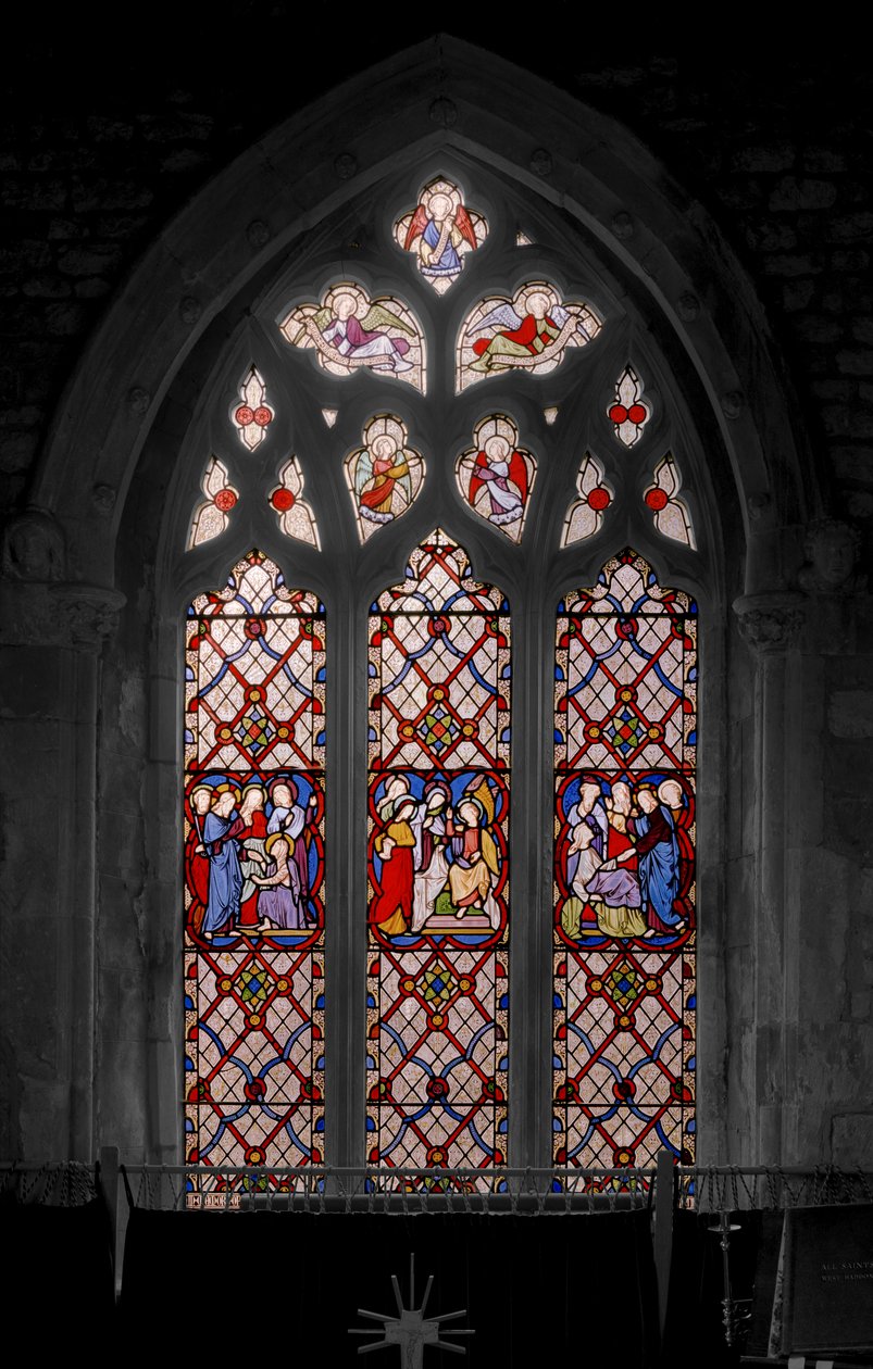 Auferweckung des Lazarus, die Marien am Grab und die Auferweckung der Tochter des Jairus von Augustus Welby Northmore Pugin