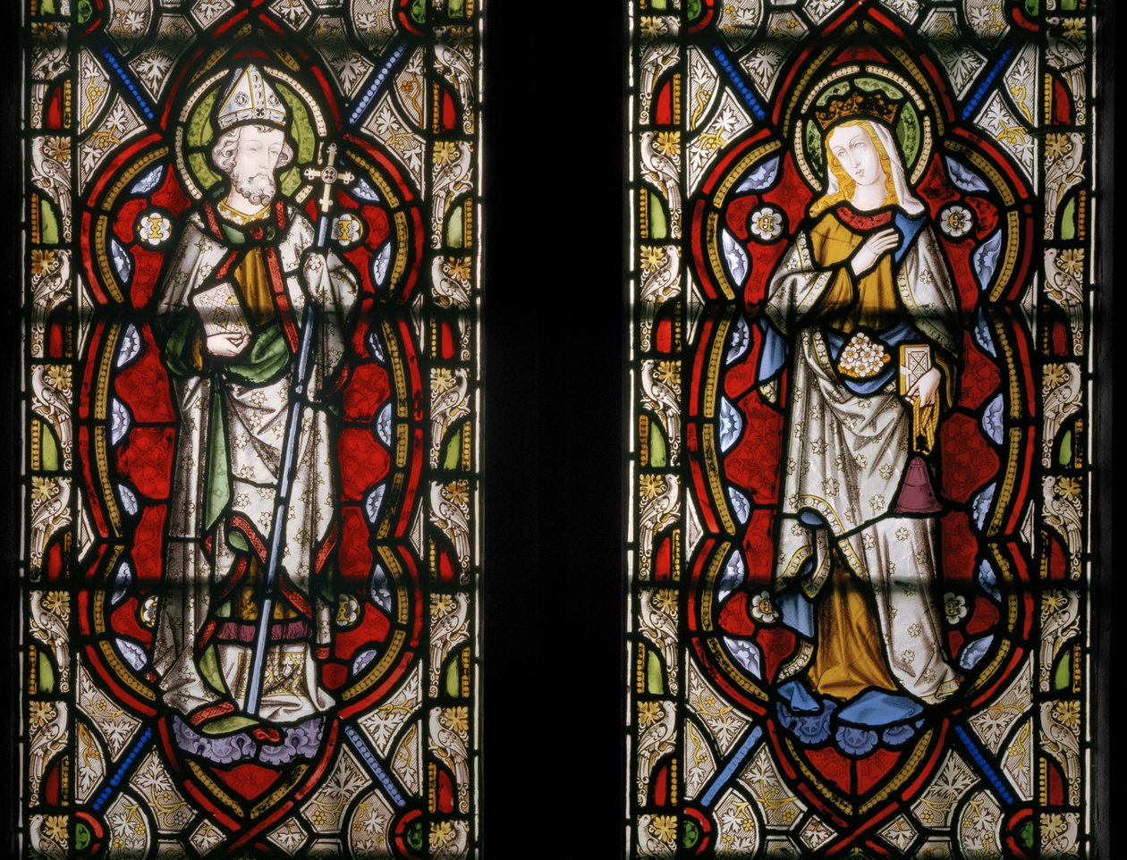 Heiliger Johannes von Beverley und Heilige Elisabeth von Ungarn (Detail) von Augustus Welby Northmore Pugin