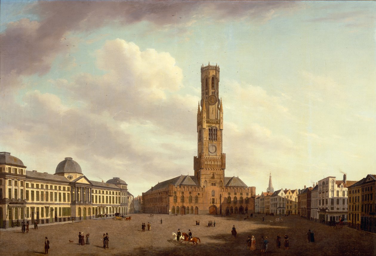 Der Markt, Brügge von Augustus van den Steene