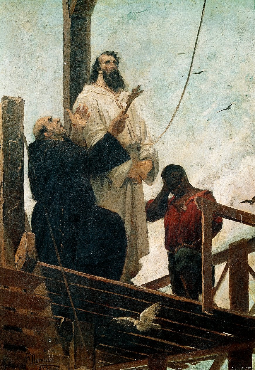 Martyrium von Tiradentes, gehängt in Rio am 21. April von Aurelio de Figueredo