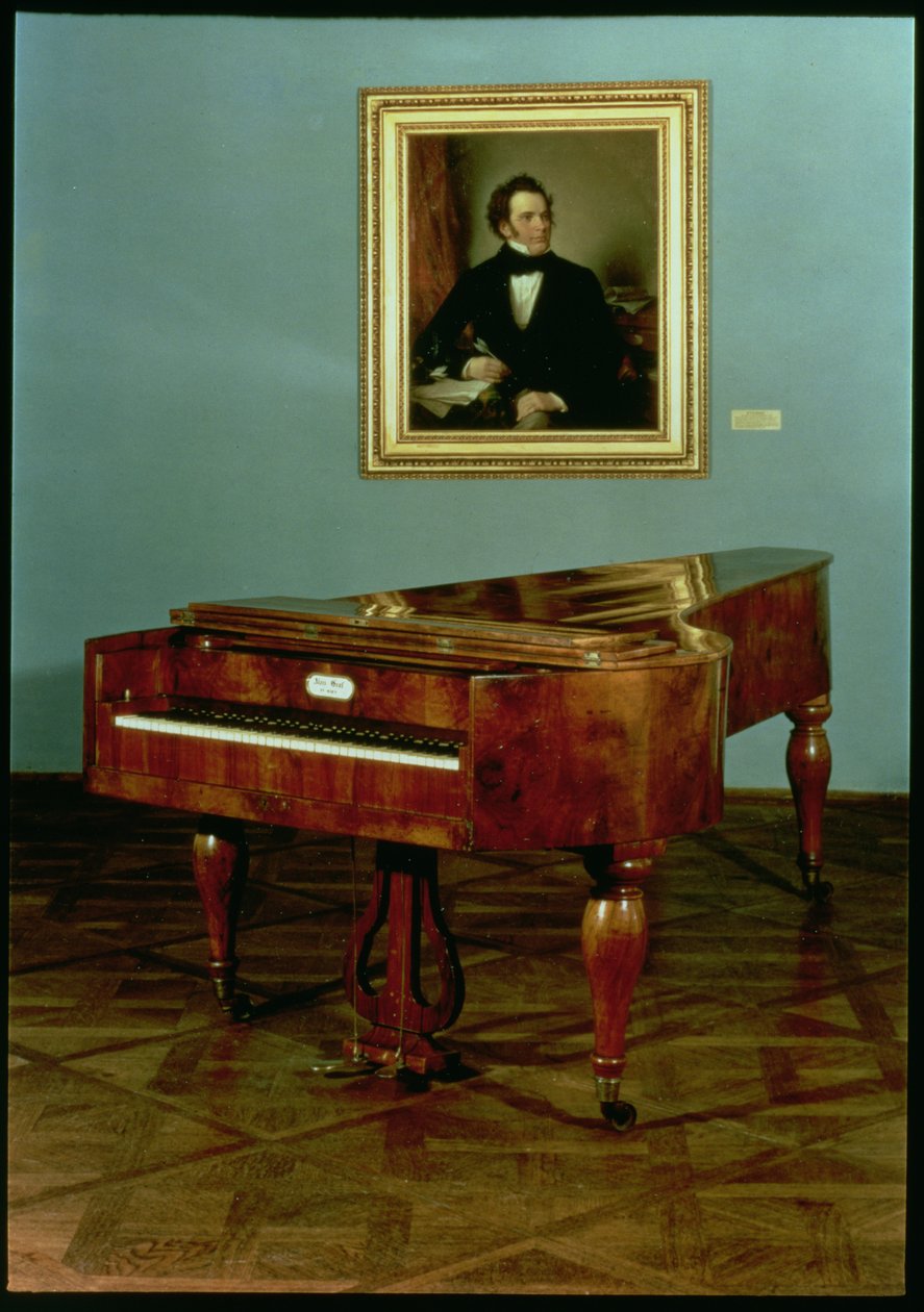 Klavier im Besitz von Franz Peter Schubert (1797-1828) von Austrian School