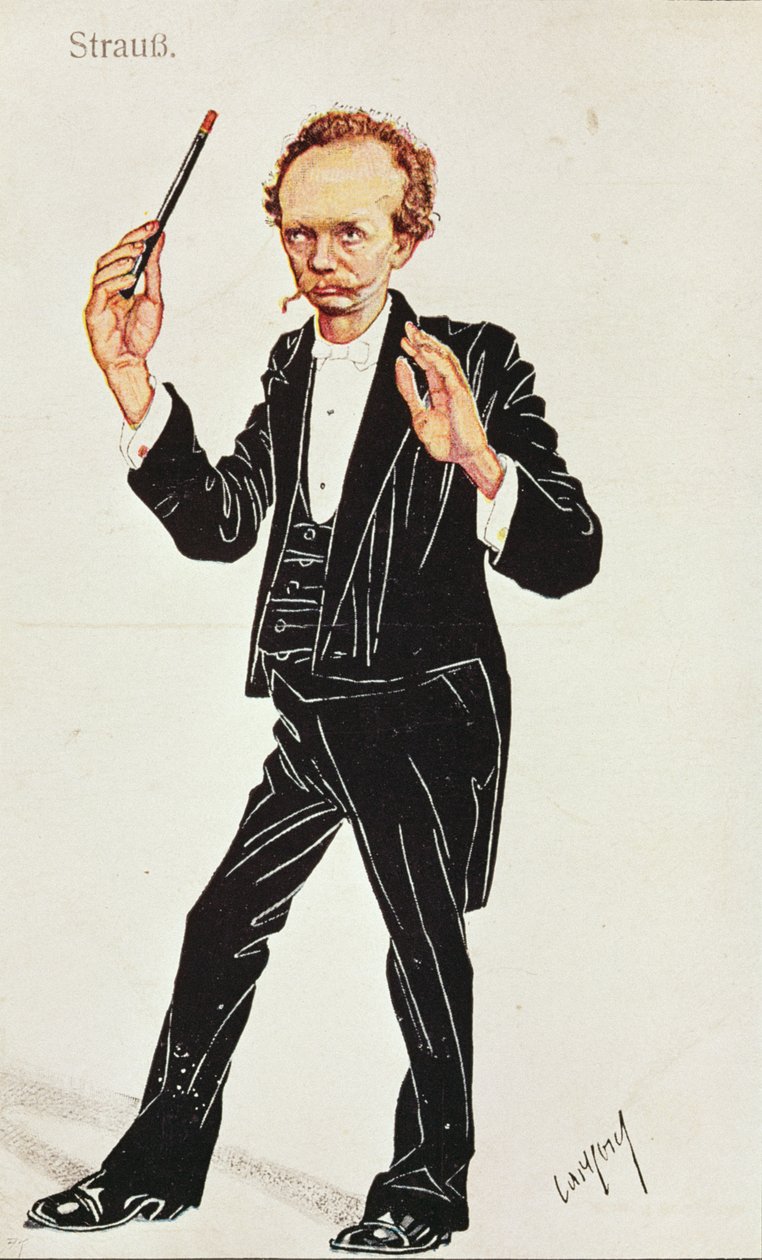 Richard Strauss dirigiert von Austrian School: Kunstdruck