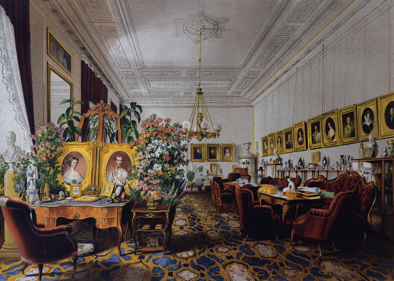 Die Halle der Erzherzogin Sophia in der Hofburg in Wien, ca. 1854, Österreich von Austrian School