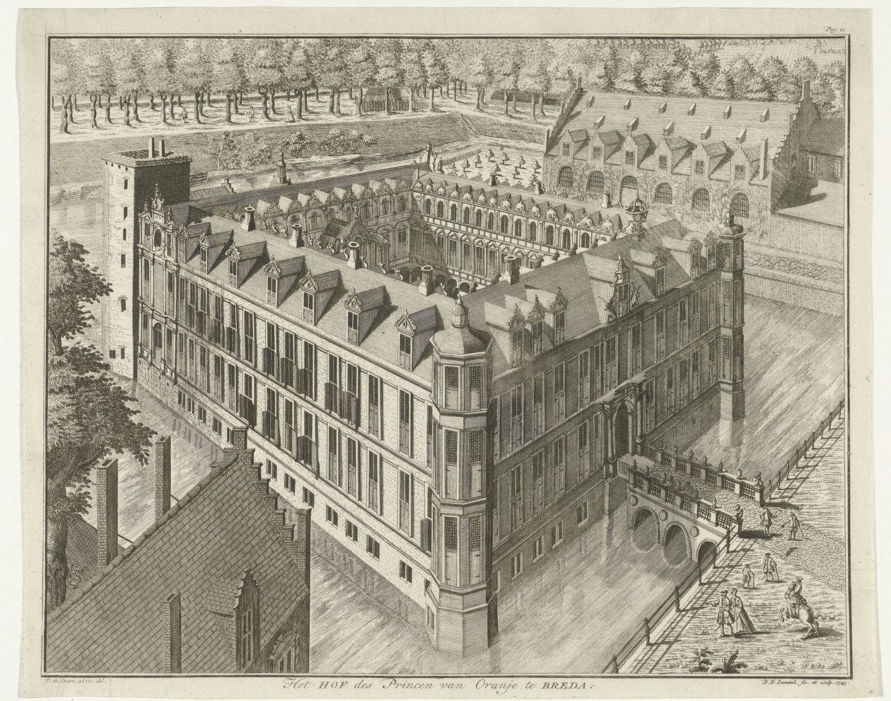 Schloss von Breda von B.F. Immink