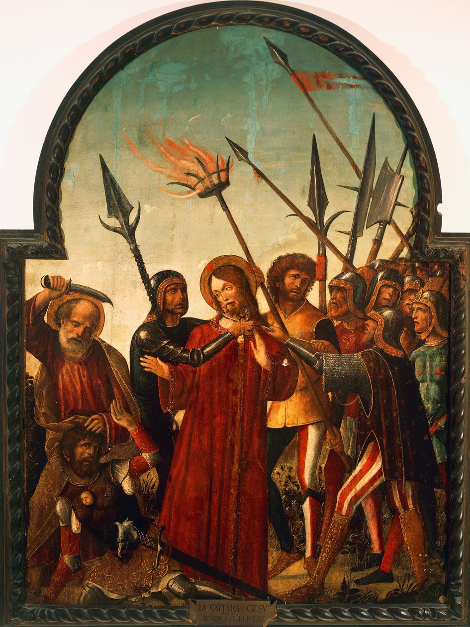Gefangennahme Christi, von Baldassare di Matteo Carrari (ca. 1460-1520) von Baldassare di Matteo Carrari