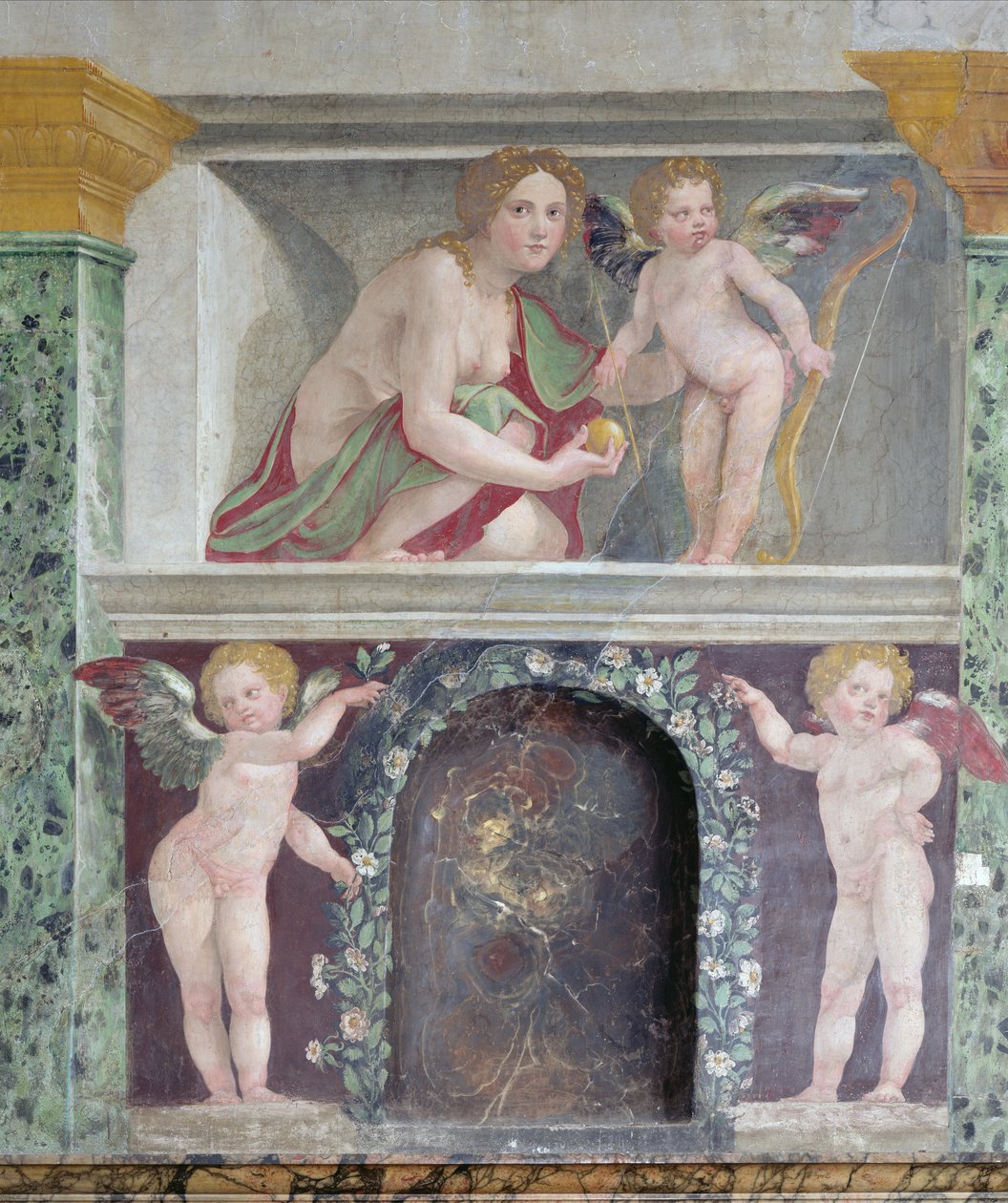 Die Sala delle Prospettive (Detail der Trompe-l
