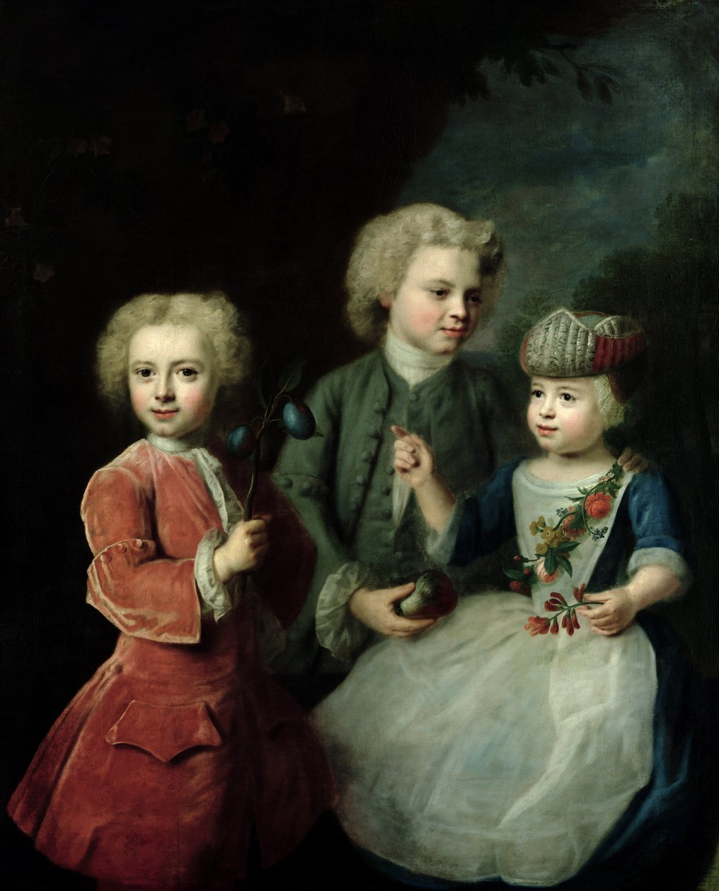 Die Kinder des Ratsmitglieds Barthold Heinrich Brockes (1680-1747) von Balthasar Denner