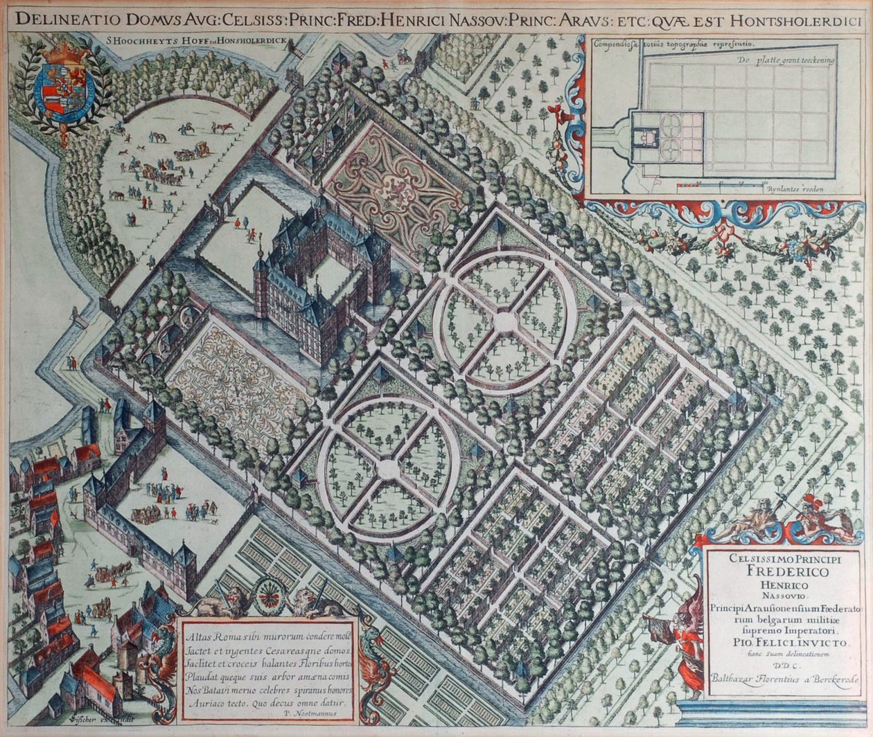 Hof zu Honsholerdijk (17. Jahrhundert) von Balthasar Florisz. van Berckenrode