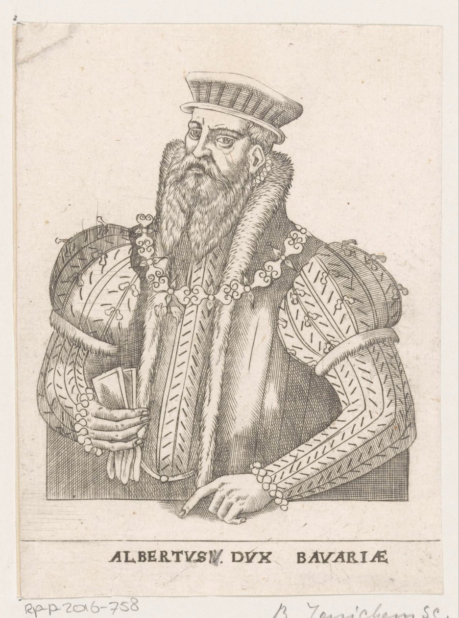 Porträt von Albrecht V., Herzog von Bayern von Balthasar Jenichen