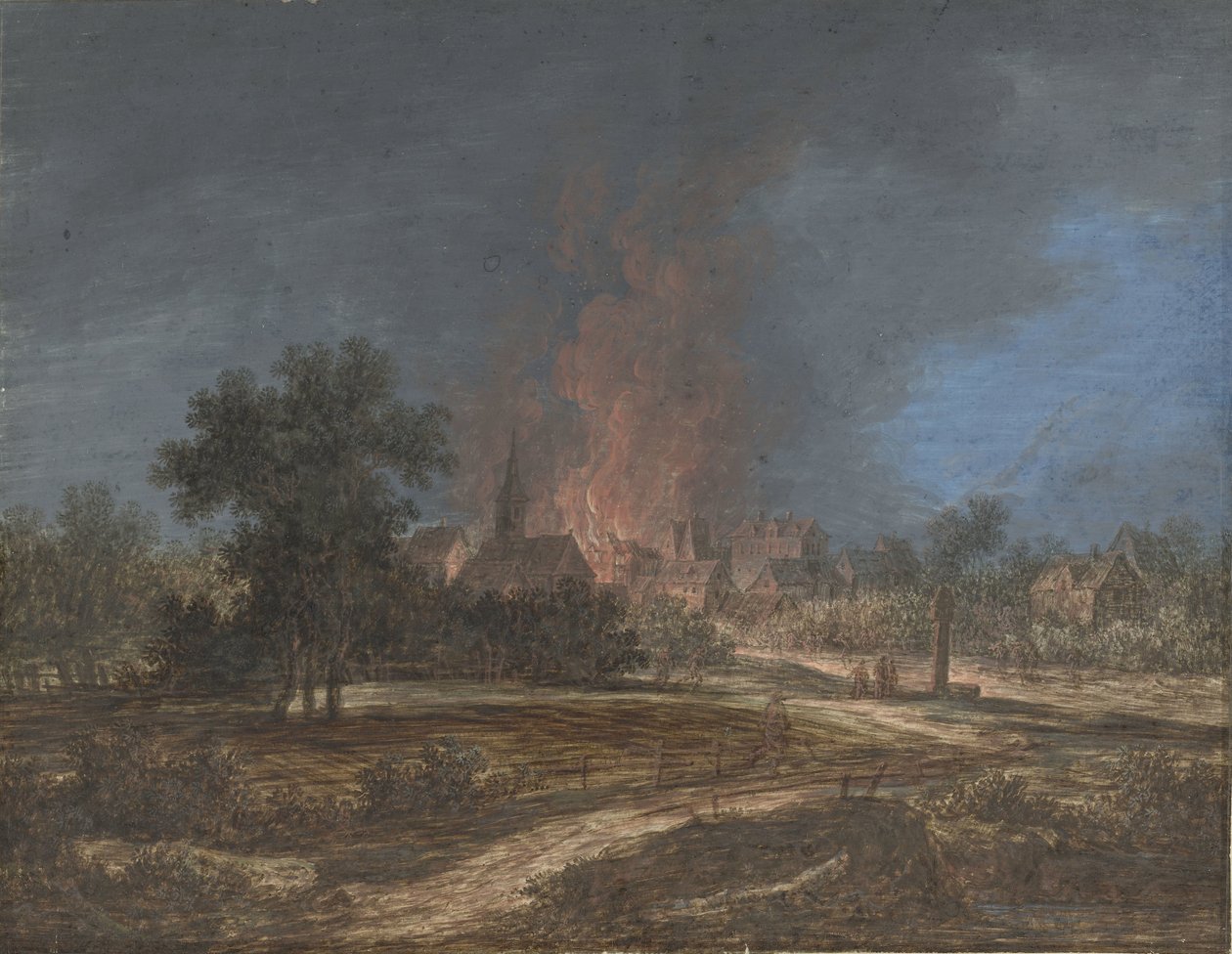 Brand in einem Dorf von Barbara Regina Dietzsch