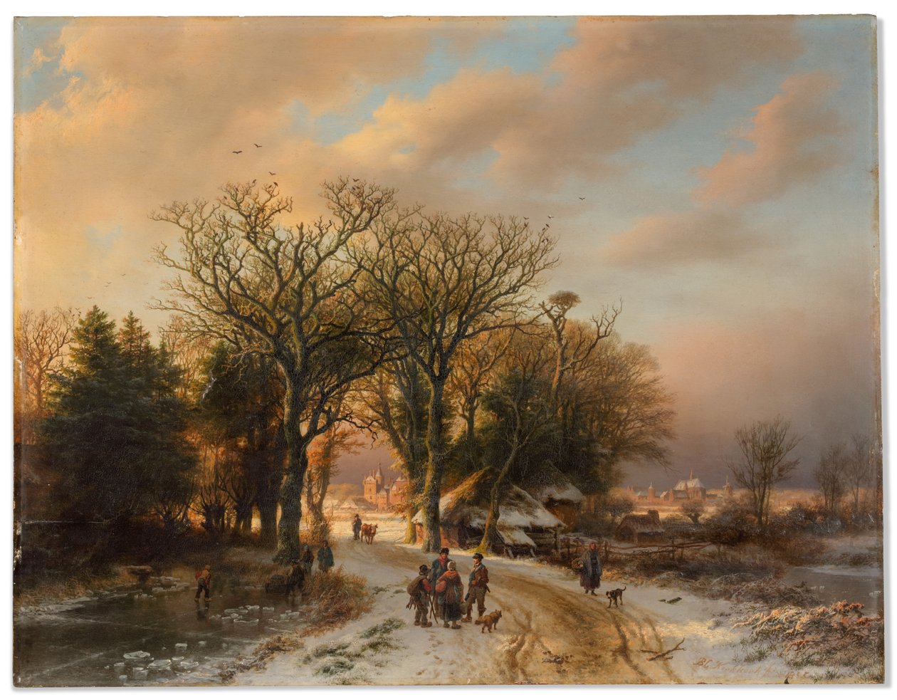 Eine Winterlandschaft von Barend Cornelis Koekkoek