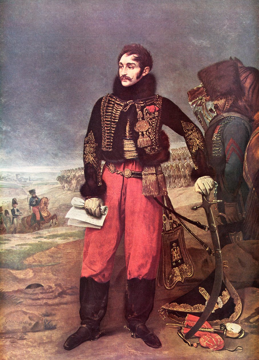 Porträt von Antoine-Charles-Louis, Comte de Lasalle von Baron Antoine Jean (after) Gros