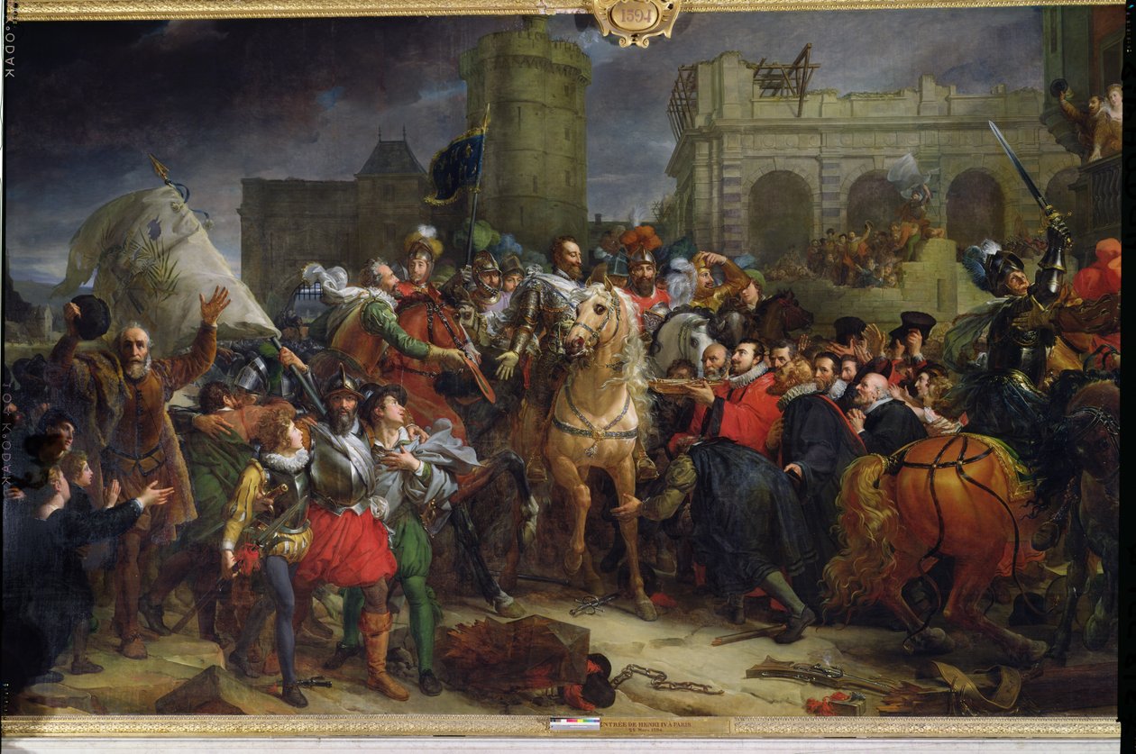 Der Einzug von Heinrich IV. (1553-1610) in Paris, 22. März 1594 von Baron François Pascal Simon Gérard