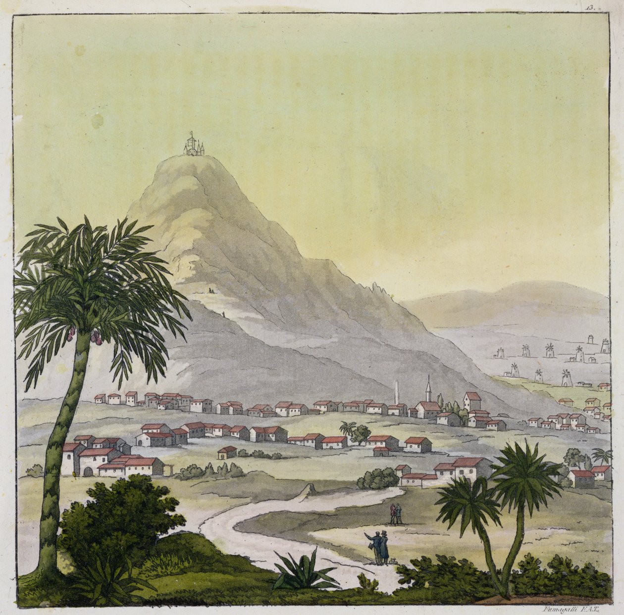 Ansicht der Stadt Lima, Peru, aus 