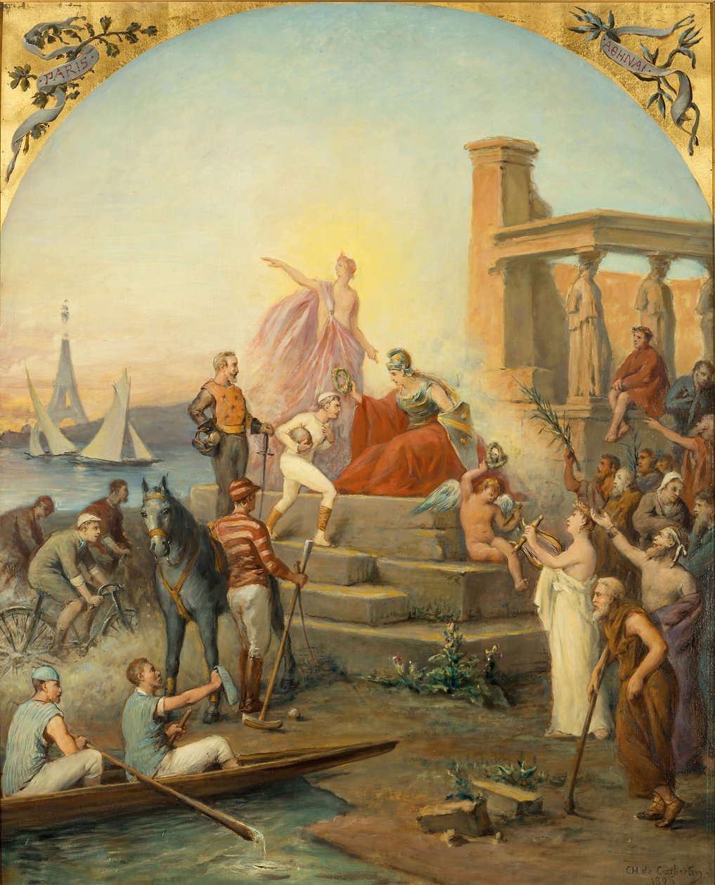 Allegorie des Sports, 1896 von Baron de Coubertin Frédy Charles Louis