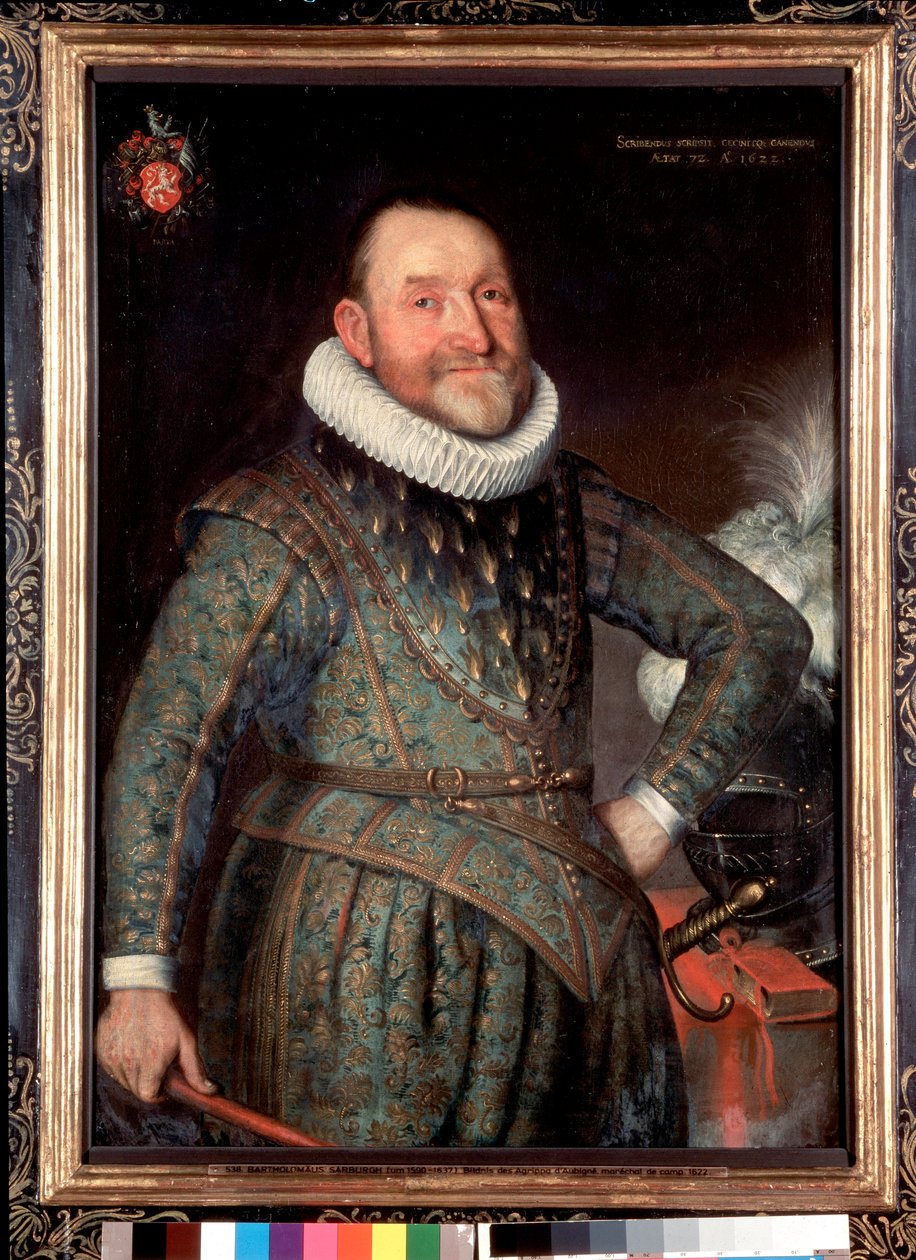 Porträt des französischen Dichters Theodore Agrippa d