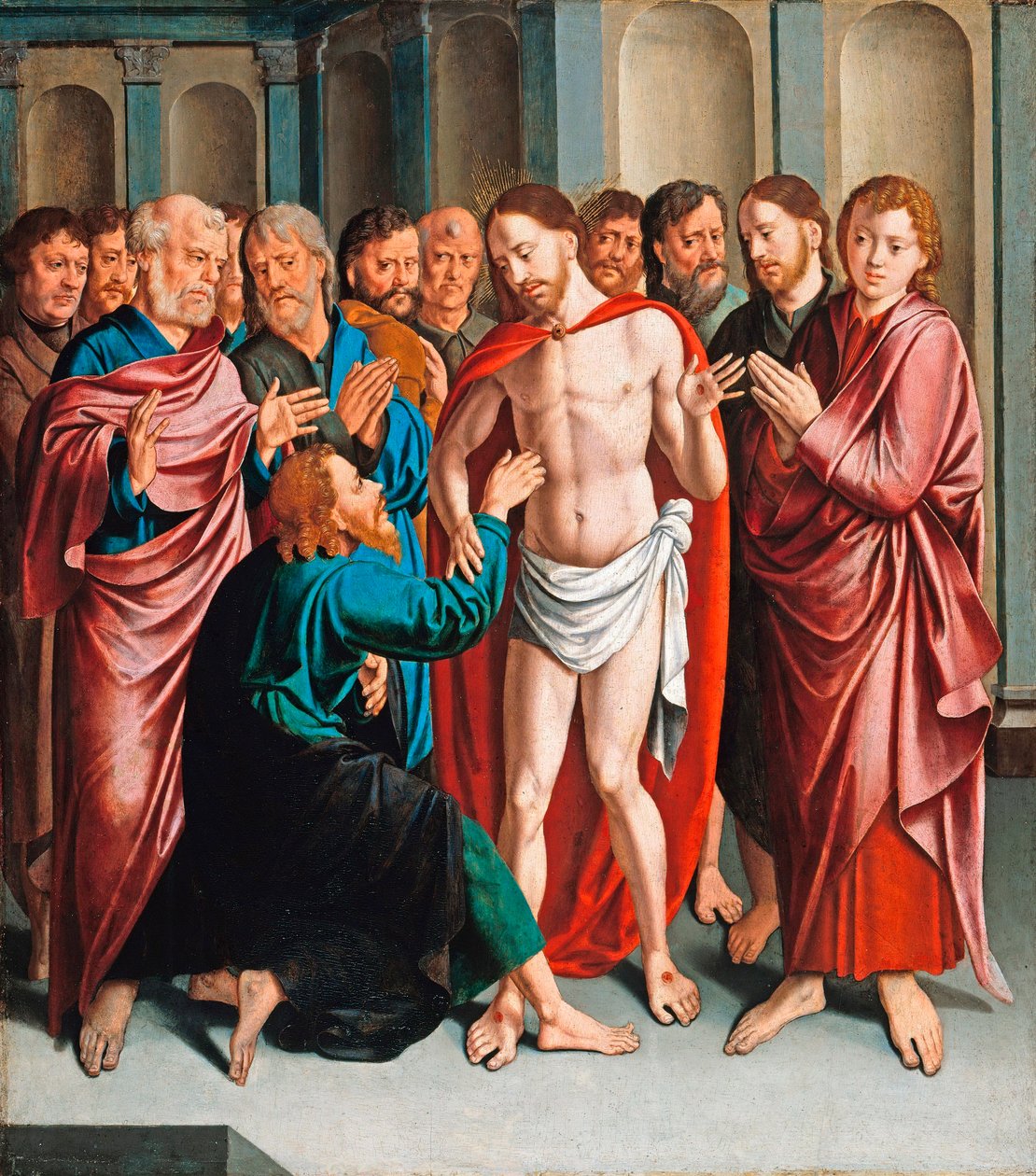 Der Unglaube des heiligen Thomas von Bartholomaeus the Elder Bruyn