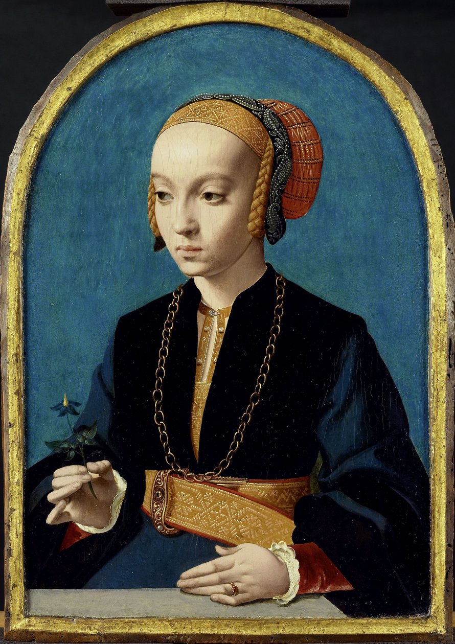 Porträt von Elisabeth Bellinghausen von Bartholomaeus the Elder Bruyn